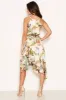 Cream Tropical Wrap Dress sold by AX Paris