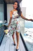 Cream Tropical Wrap Dress sold by AX Paris