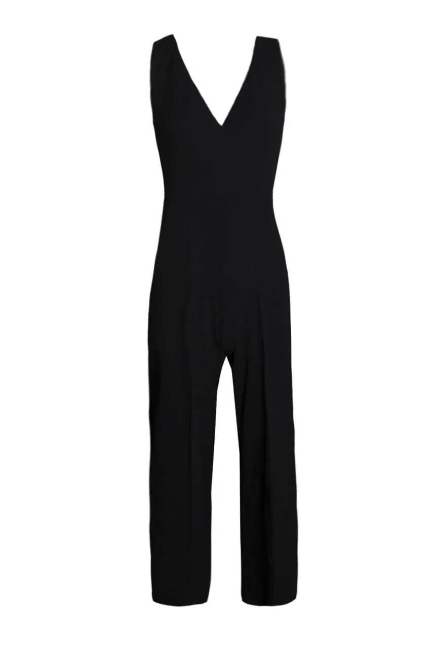 Black V Neck Jumpsuit sold by AX Paris product image thumbnail 4