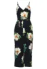 Navy Floral Printed Culotte Jumpsuit sold by AX Paris