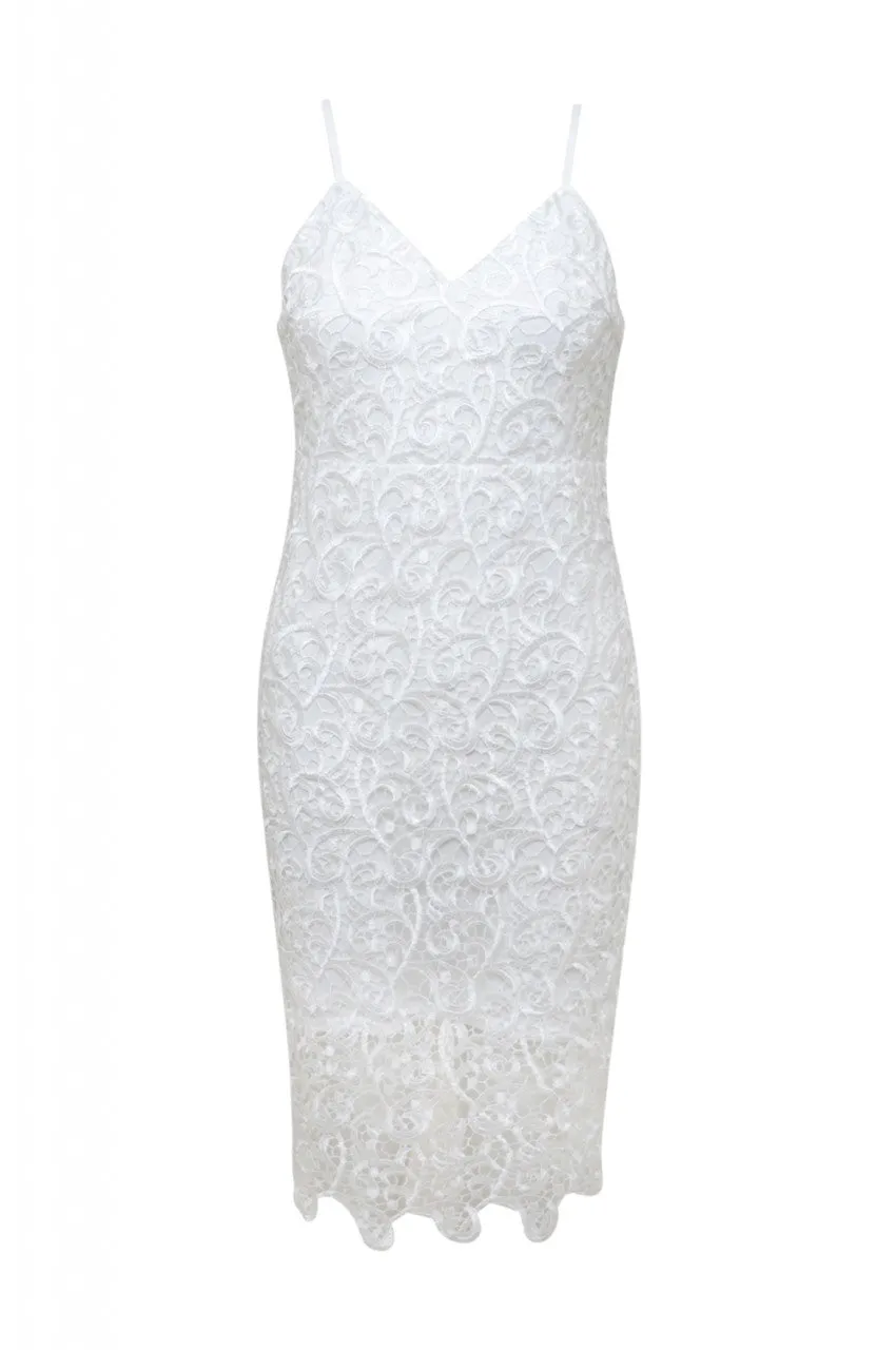 V Neck Crochet Midi Dress sold by AX Paris product image thumbnail 5