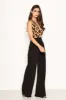 2 in 1 Leopard Print Wrap Top Jumpsuit sold by AX Paris