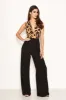 2 in 1 Leopard Print Wrap Top Jumpsuit sold by AX Paris