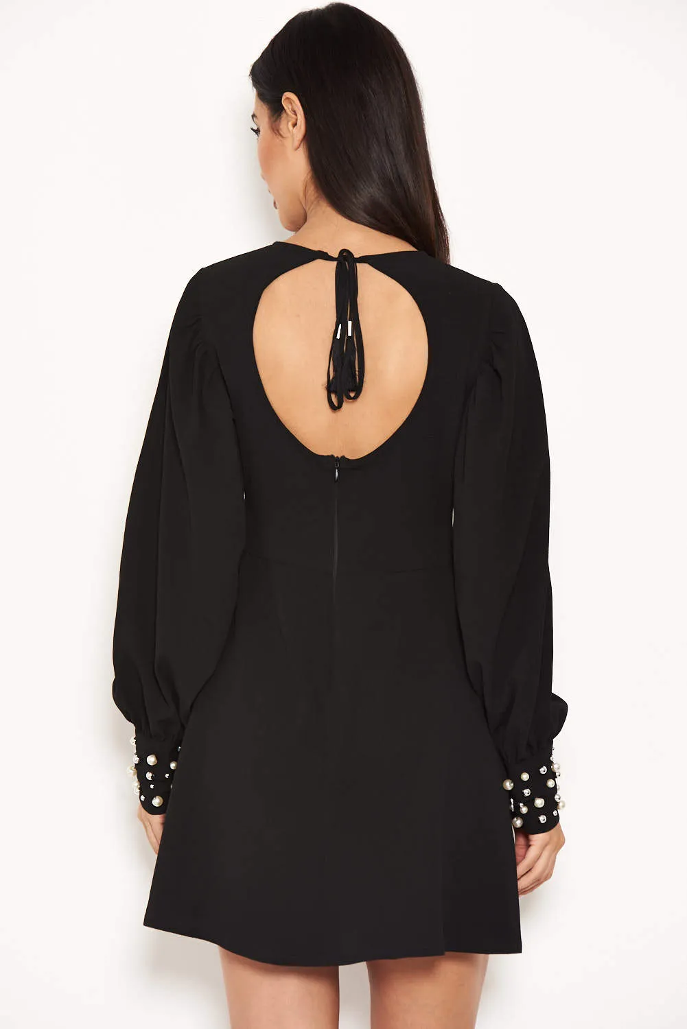 Black Pearl Detailed Mini Dress sold by AX Paris product image thumbnail 3