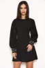 Black Pearl Detailed Mini Dress sold by AX Paris