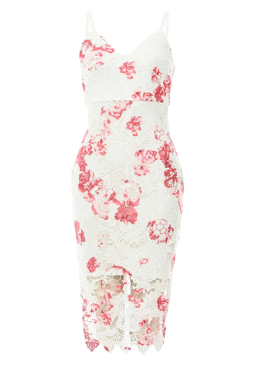 Floral Printed Crochet Midi Dress sold by AX Paris product image thumbnail 4