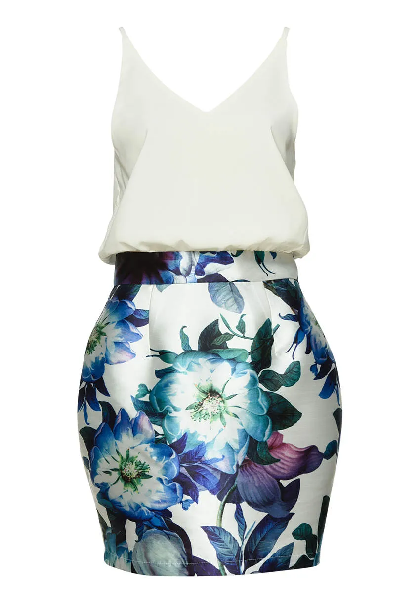 2 in 1 Mini Printed Floral Skirt Dress sold by AX Paris product image thumbnail 4