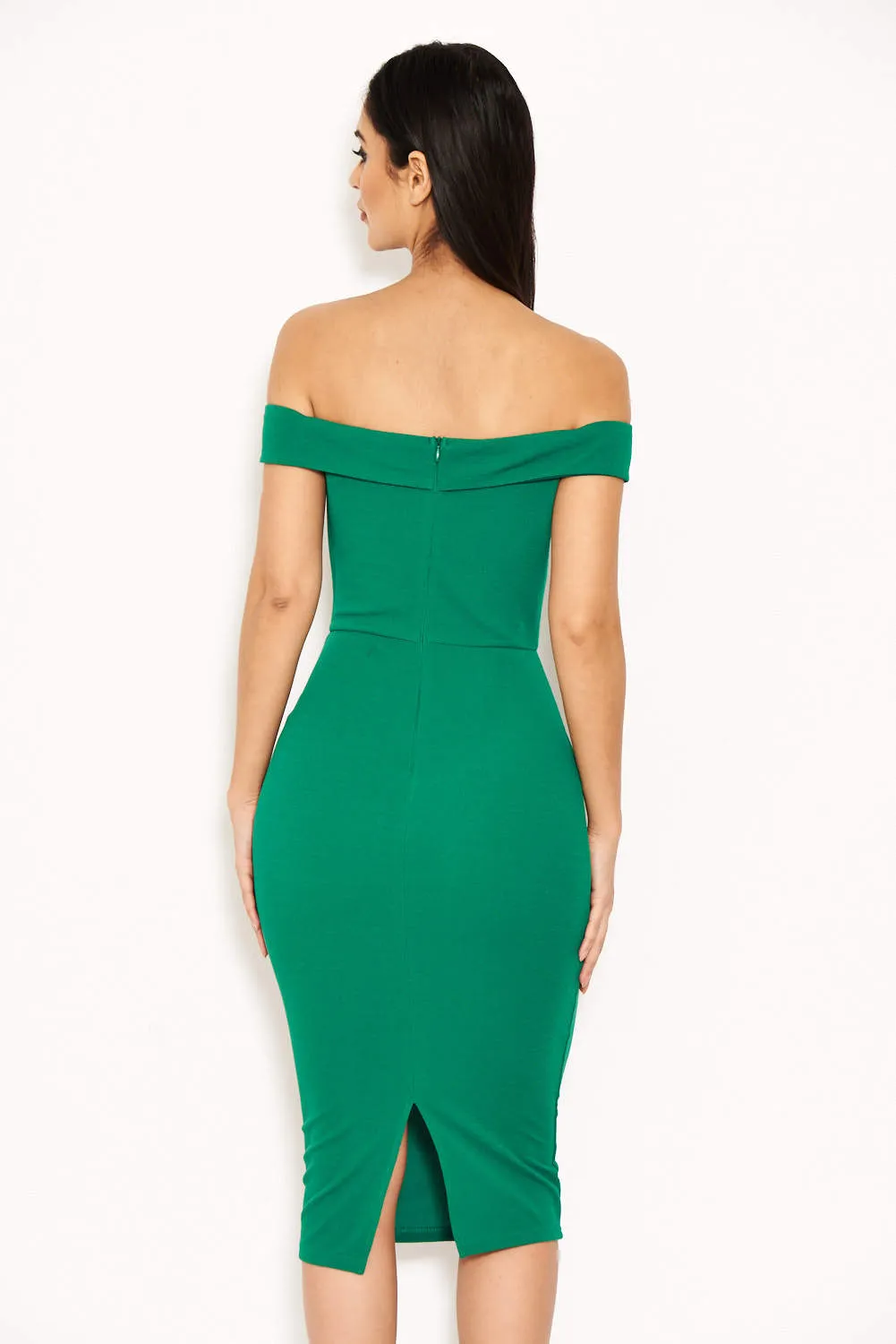 Green Bardot Bodycon Dress sold by AX Paris product image thumbnail 3