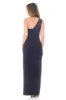 Navy Sequin Maxi Dress With Thigh High Split sold by AX Paris