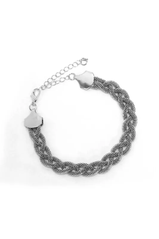 Silver Chain Anklet sold by AX Paris