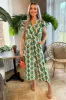 Multi Printed Short Sleeve Wrap Top Jumpsuit sold by AX Paris