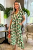 Multi Printed Short Sleeve Wrap Top Jumpsuit sold by AX Paris