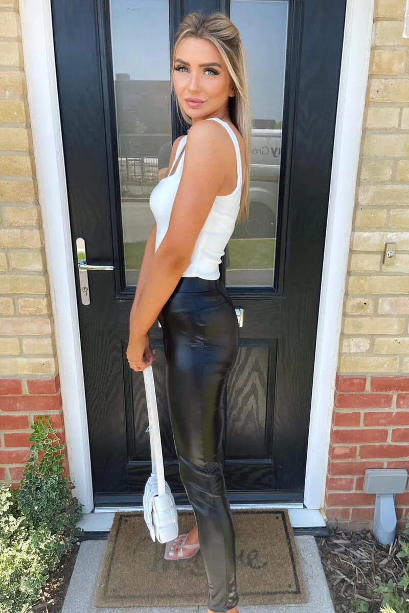 Wet Look Leggings sold by AX Paris product image thumbnail 5