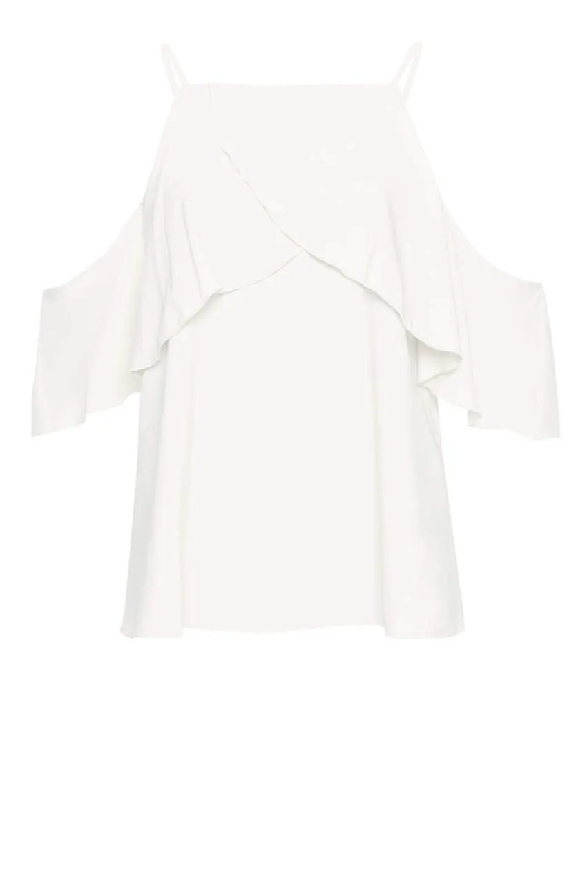 Cream Cami With Frill Detail sold by AX Paris product image thumbnail 4