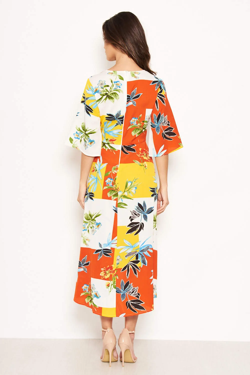 Tropical Printed Midi Dress sold by AX Paris product image thumbnail 3