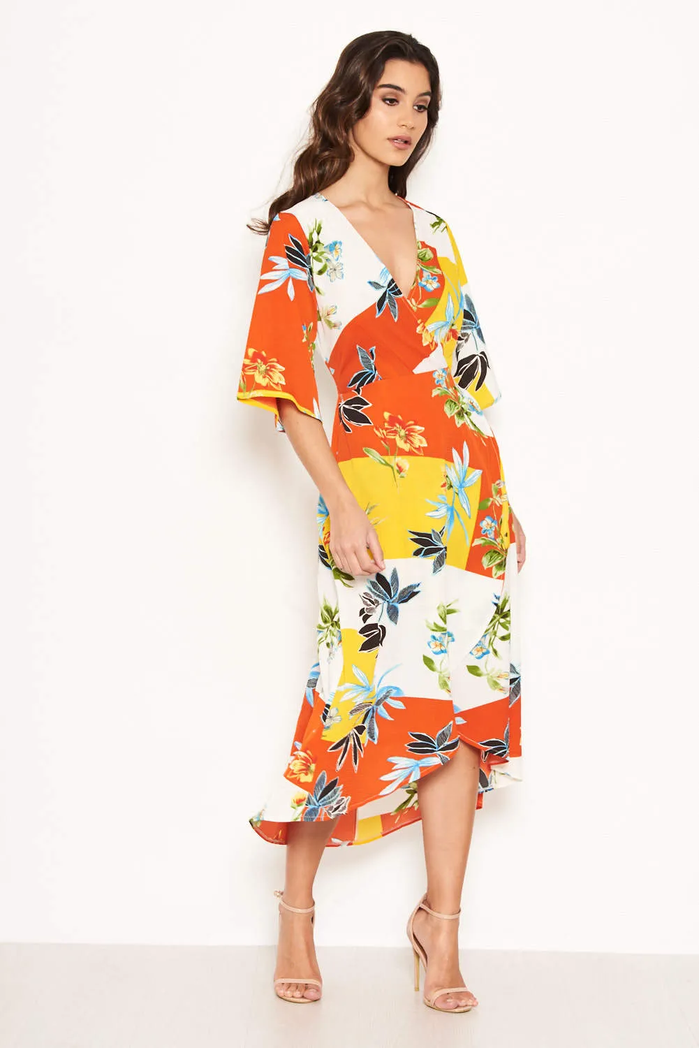 Tropical Printed Midi Dress sold by AX Paris product image thumbnail 4