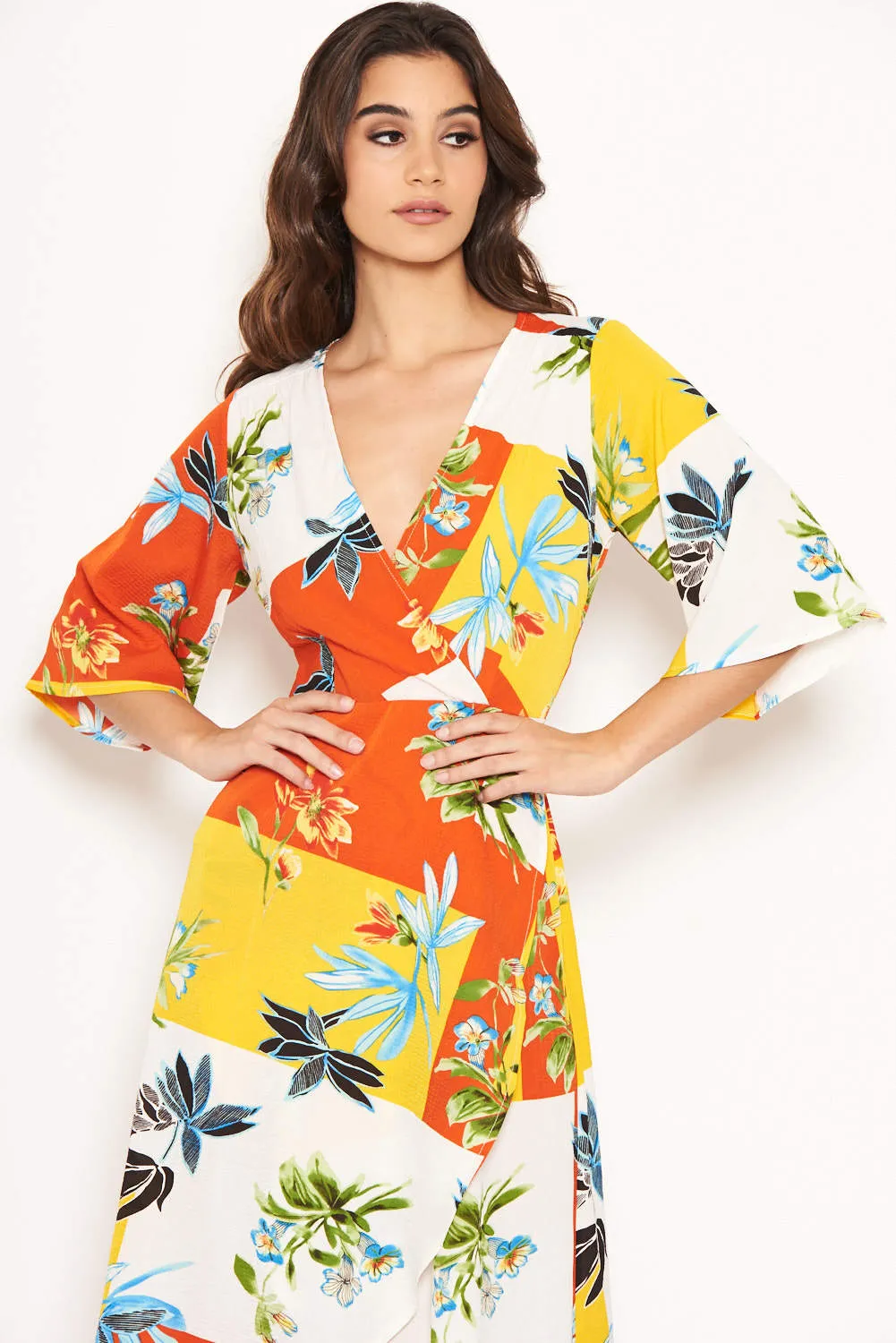 Tropical Printed Midi Dress sold by AX Paris product image thumbnail 5