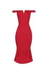 Red Bardot Fishtail Midi Dress sold by AX Paris