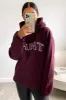 Wine Saint Oversized Hoodie sold by AX Paris