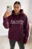 Wine Saint Oversized Hoodie sold by AX Paris