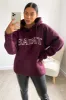 Wine Saint Oversized Hoodie sold by AX Paris