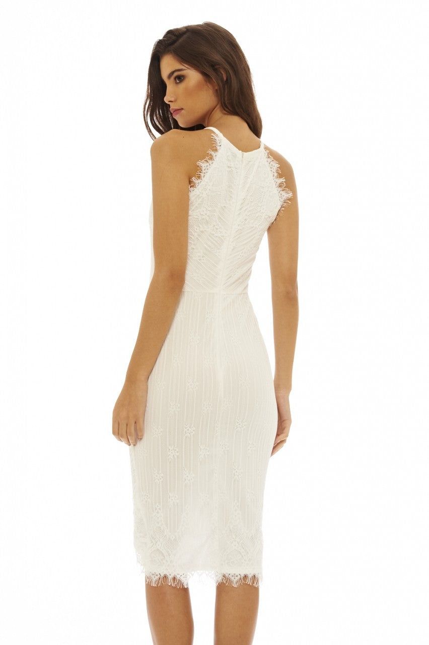 Raw Edged Lace Bodycon Dress sold by AX Paris product image thumbnail 3