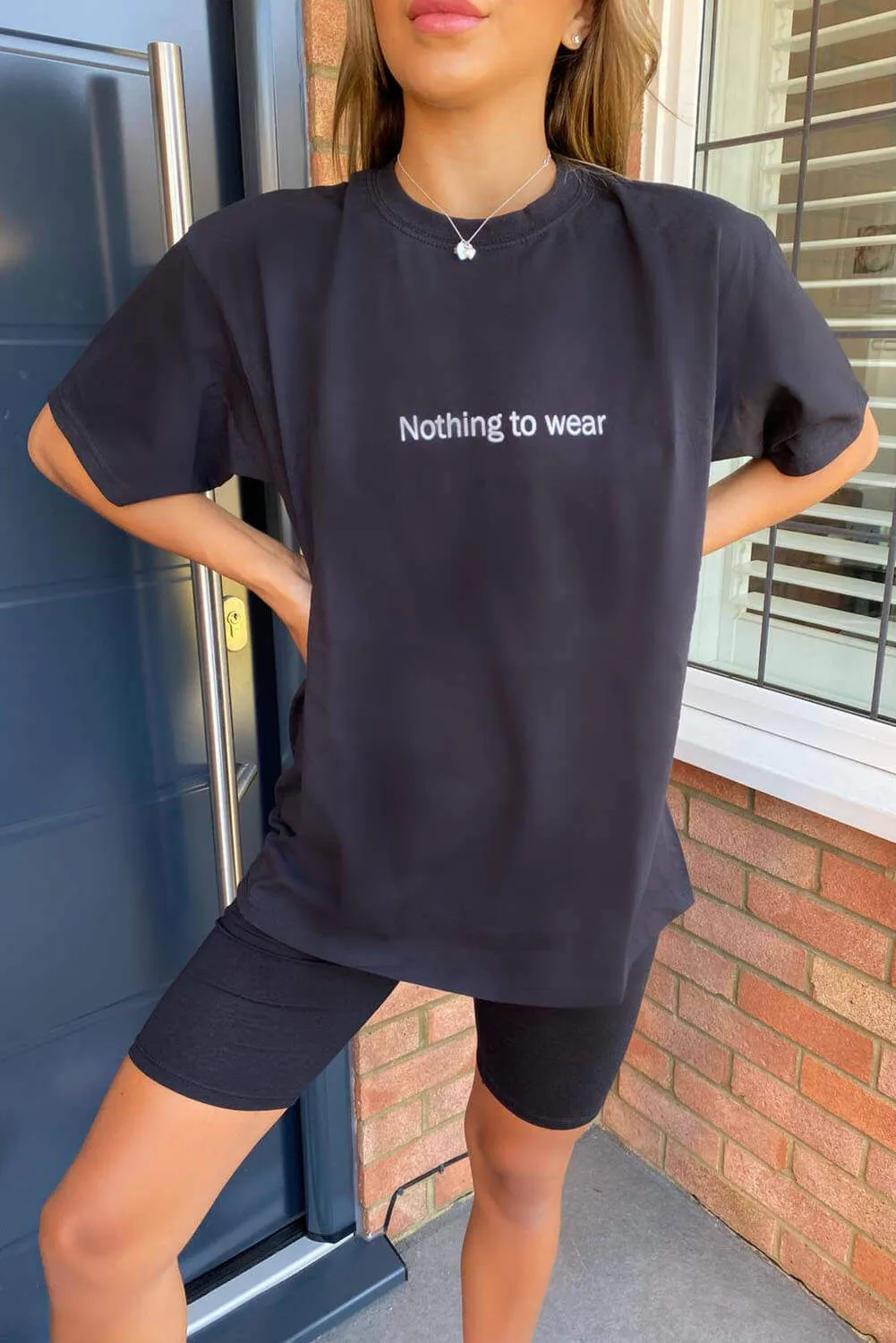 Black Nothing To Wear T Shirt sold by AX Paris product image thumbnail 3