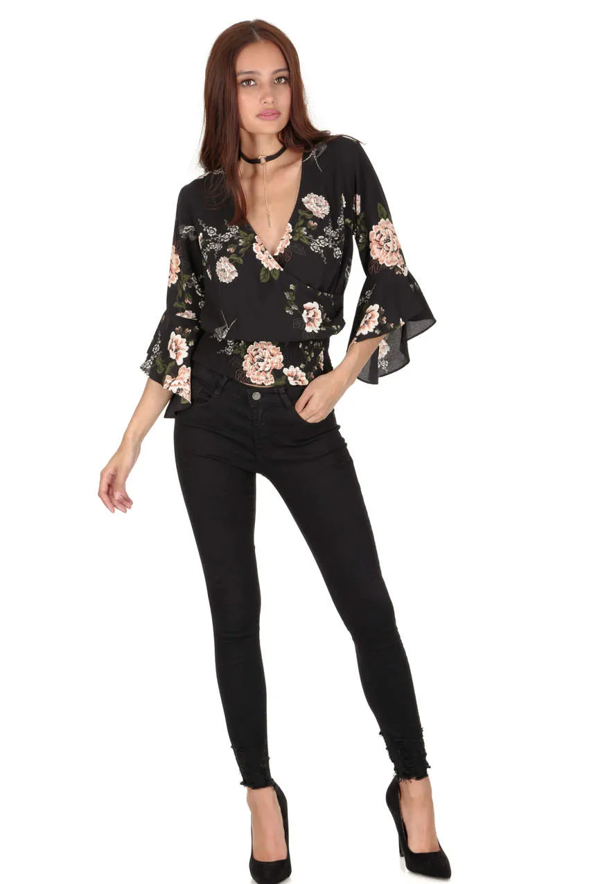 Floral Flared Sleeve Top sold by AX Paris product image thumbnail 2