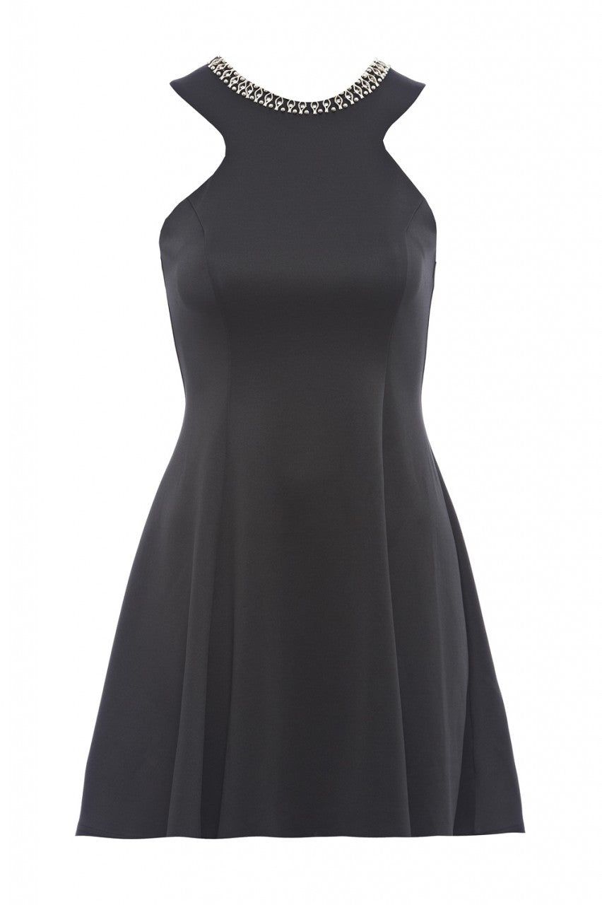 Embellished Neck Skater Dress sold by AX Paris product image thumbnail 5