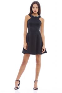 Embellished Neck Skater Dress sold by AX Paris