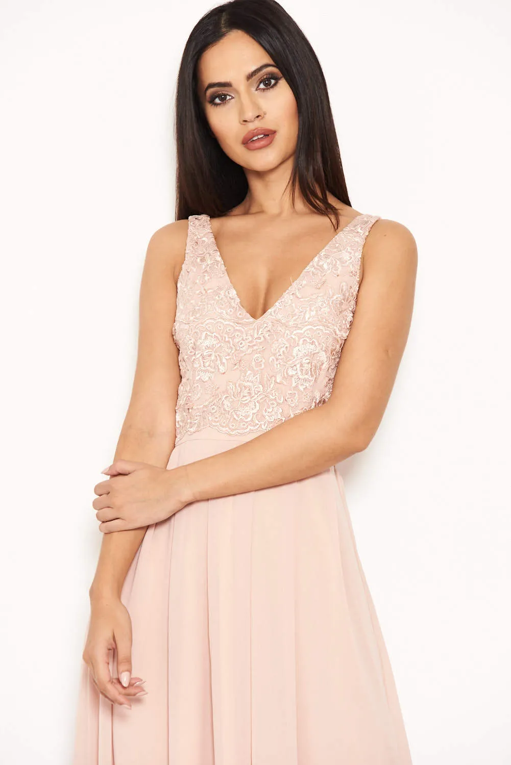 Nude Maxi Dress sold by AX Paris product image thumbnail 4