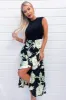 Multi Floral 2 In 1 Frill Split Midi Dress sold by AX Paris