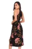 Black Floral Wrap Skirt Dress sold by AX Paris