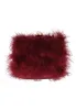 Burgundy Feather Gold Chain Clutch Bag sold by AX Paris
