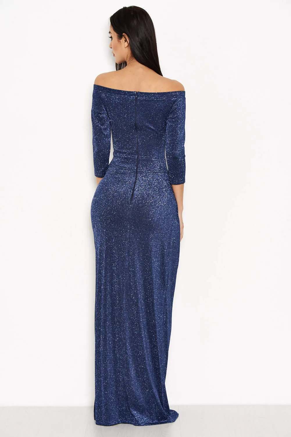 Off The Shoulder Sparkle Maxi Dress sold by AX Paris product image thumbnail 3