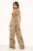 Leopard Print Jumpsuit With Knot Front Detail sold by AX Paris