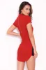 Red Mini Dress With Sporty Stripe Detail sold by AX Paris