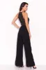 Black Nude Lace Halter Neck Straight Leg Jumpsuit sold by AX Paris