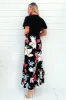 Multi Floral Printed 2 in 1 Short Sleeve Frill Hem Midi Dress sold by AX Paris