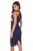 Navy Lace Floral Embroidery Midi Dress sold by AX Paris