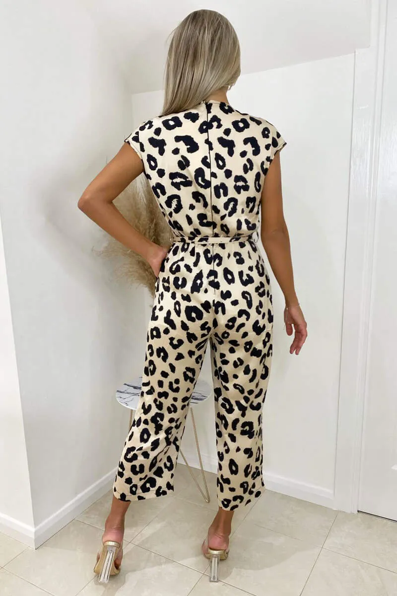 Multi Animal Printed Tie Waist Jumpsuit sold by AX Paris product image thumbnail 4