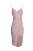 Pink Lace Strappy Midi Dress sold by AX Paris