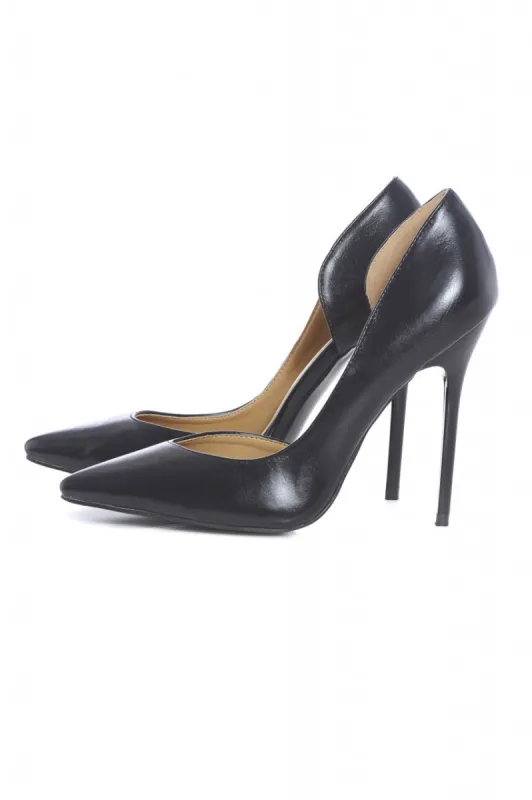 Patent Court Pointy Heeled Shoe sold by AX Paris