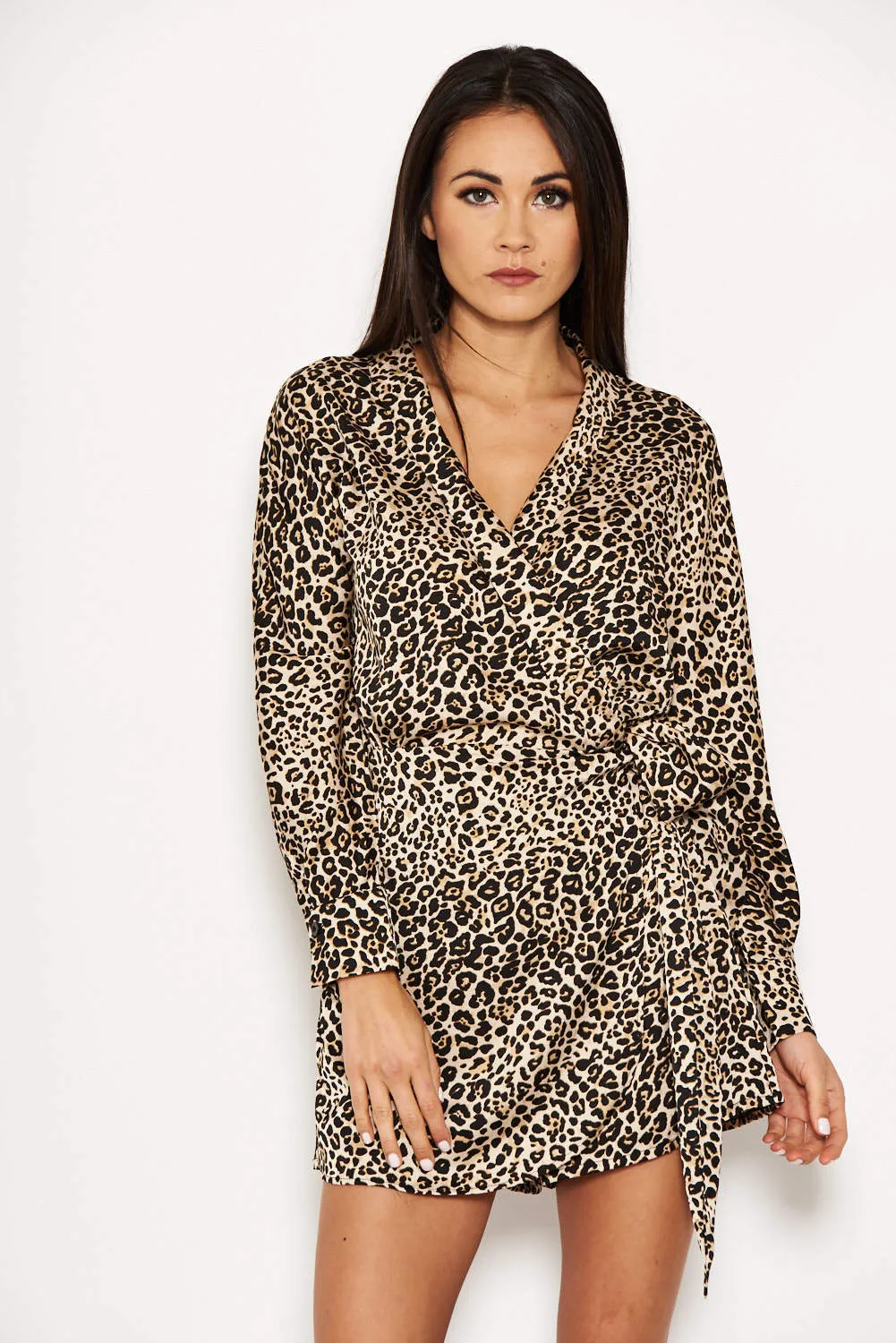 Animal Print Wrap-Style Playsuit sold by AX Paris product image thumbnail 5
