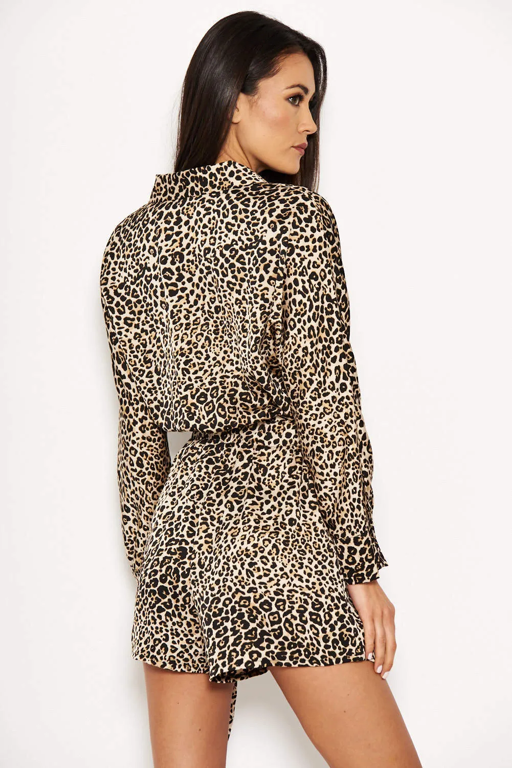 Animal Print Wrap-Style Playsuit sold by AX Paris product image thumbnail 3