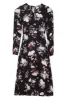 Black Floral Long Sleeve Swing Dress sold by AX Paris