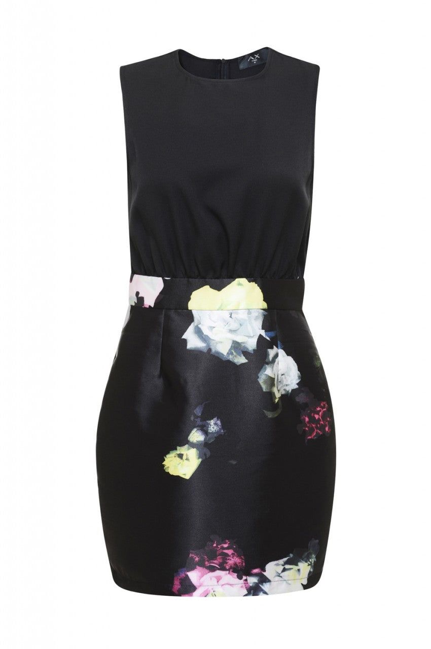 Black 2 In 1 Floral Mini Dress sold by AX Paris product image thumbnail 5