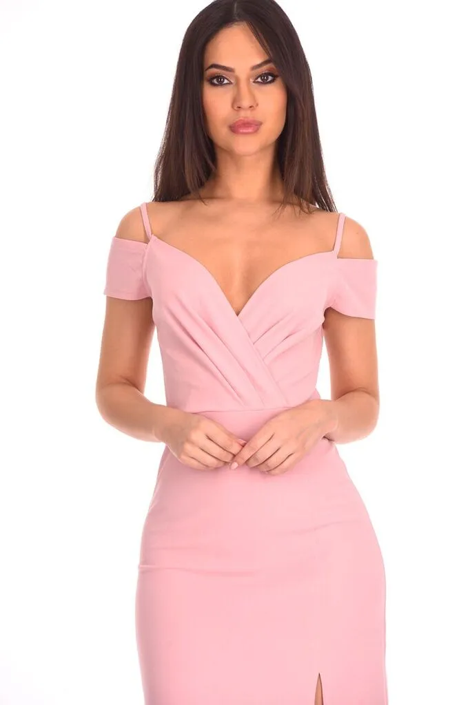 Blush Wrap Over Maxi Dress sold by AX Paris product image thumbnail 5