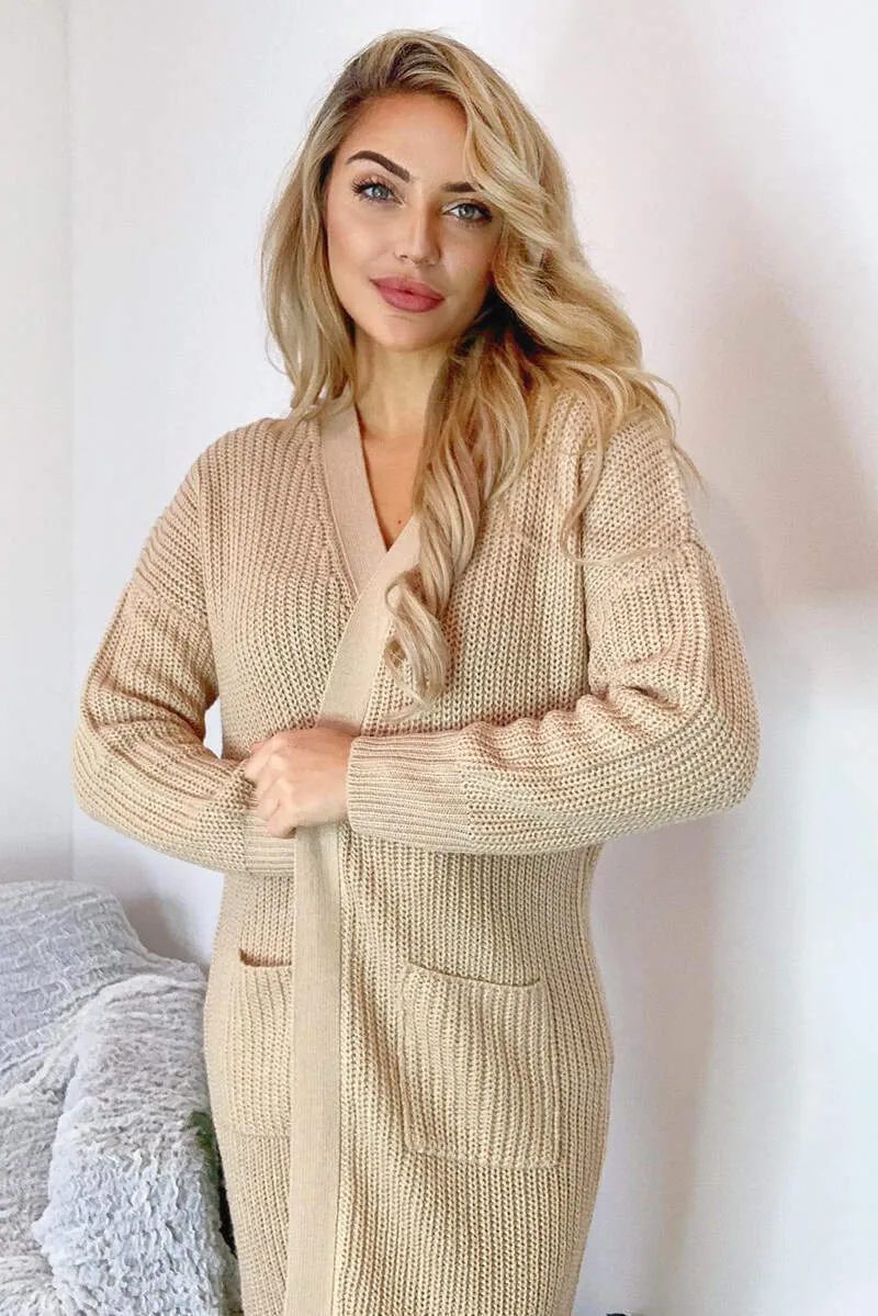 Stone Longline Knitted Cardigan sold by AX Paris product image thumbnail 3