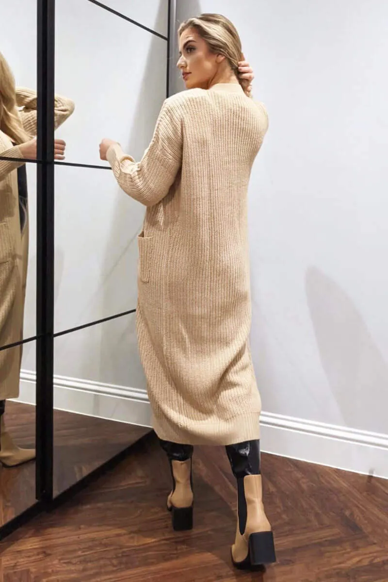 Stone Longline Knitted Cardigan sold by AX Paris product image thumbnail 4